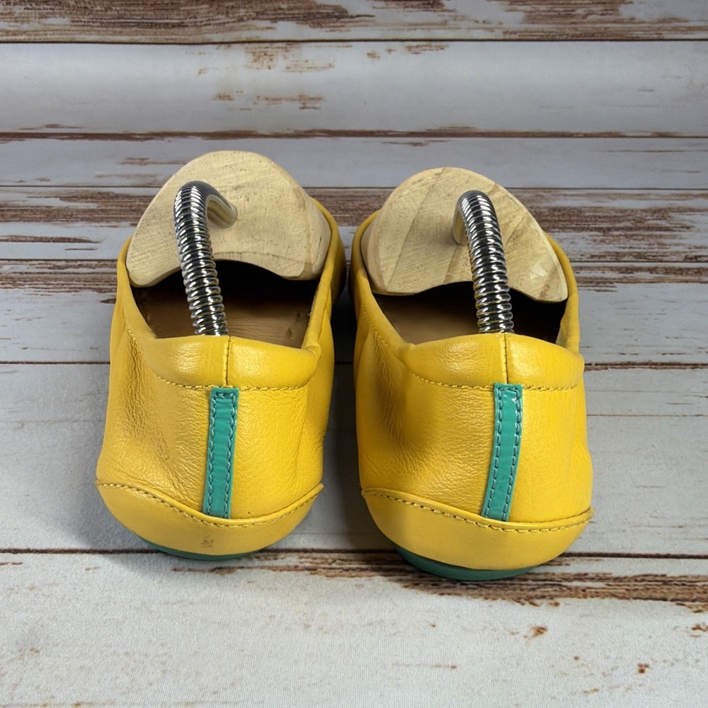 Tieks by Gavrieli Mustard Yellow Leather Ballet Flats Slip On Womens Size 8 Used - Picture 7 of 11